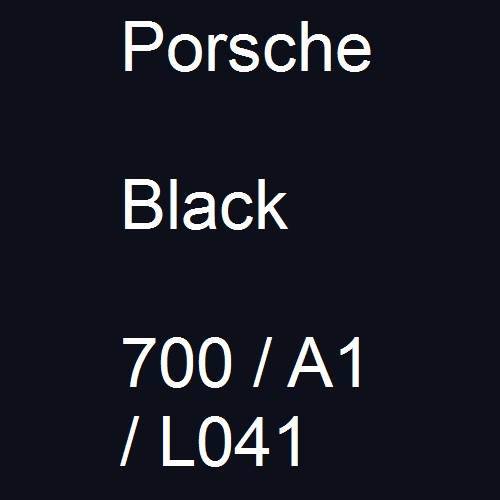 Porsche, Black, 700 / A1 / L041.